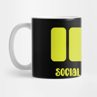 medium social battery Mug